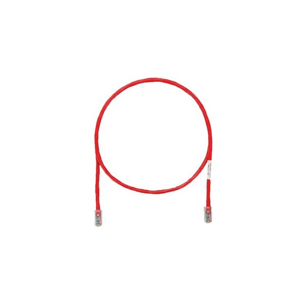 Panduit CBL ASSY MOD 24-4PR STRANDED, T568A/B CAT5E 8W8P, RED, 84 FT UTPCH84RDY